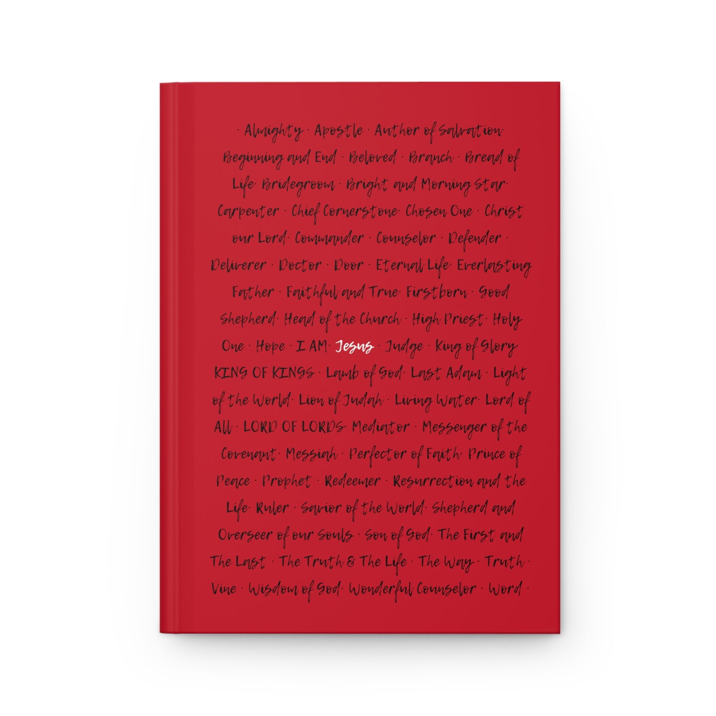 The Grace Brand Journal Red - "Names of Jesus"