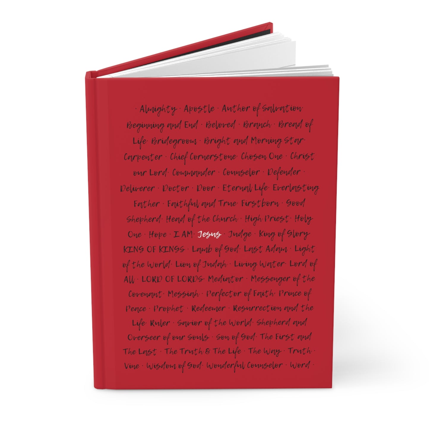 The Grace Brand Journal Red - "Names of Jesus"