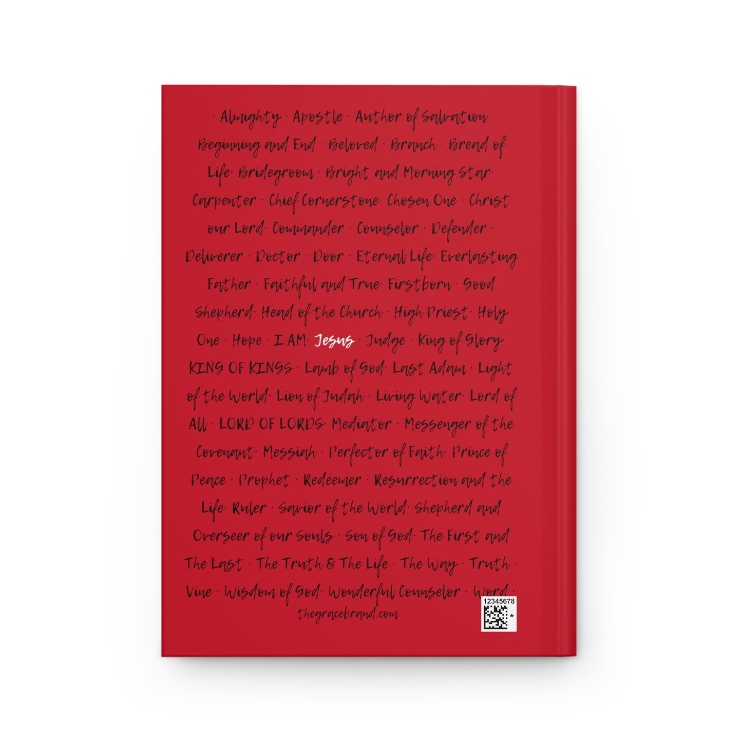 The Grace Brand Journal Red - "Names of Jesus"